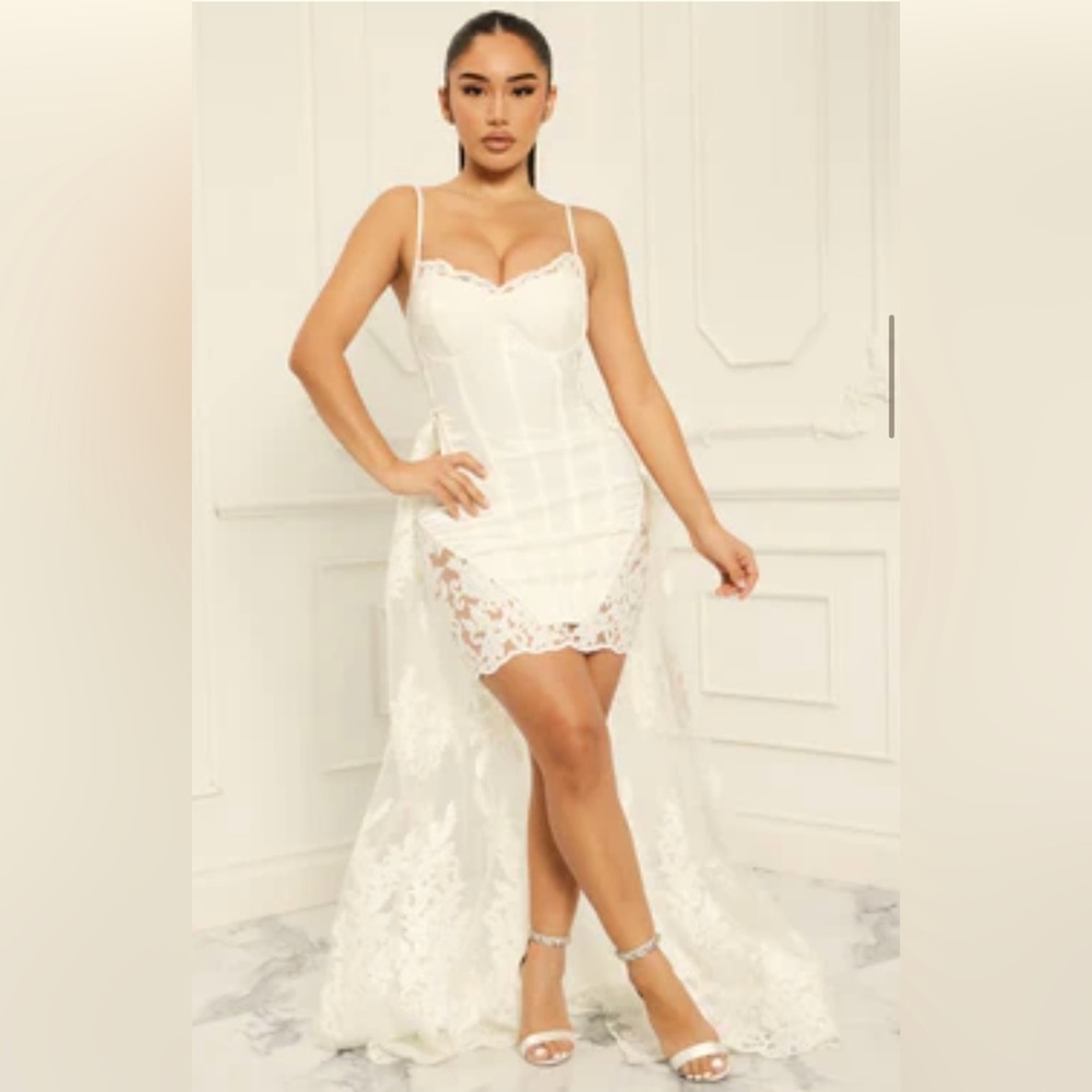 White Bachelorette Dress